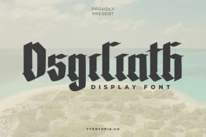 The Osgiliath Display Font
