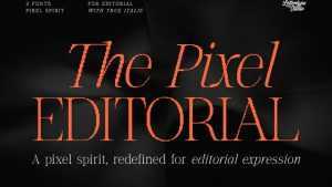 The Pixel Editorial Font › Fontesk