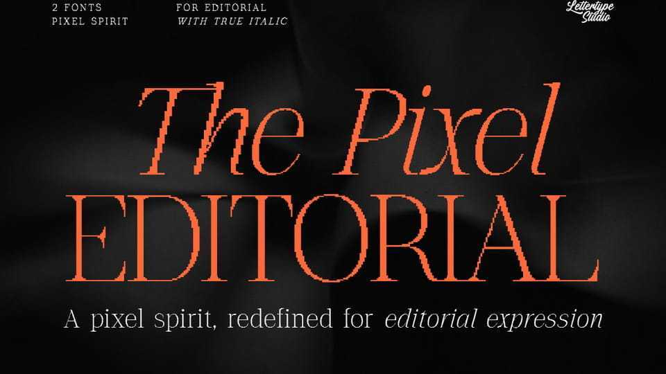 The Pixel Editorial Font › Fontesk