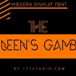 The Queen's Gambit Font - Fonte Grátis The Queen's Gambit Font