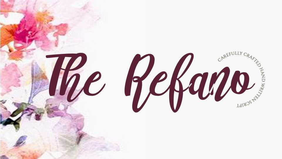 The Refano Script Font › Fontesk