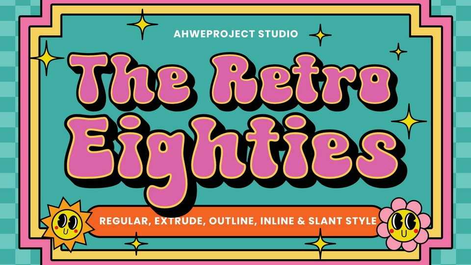 The Retro Eighties Font › Fontesk