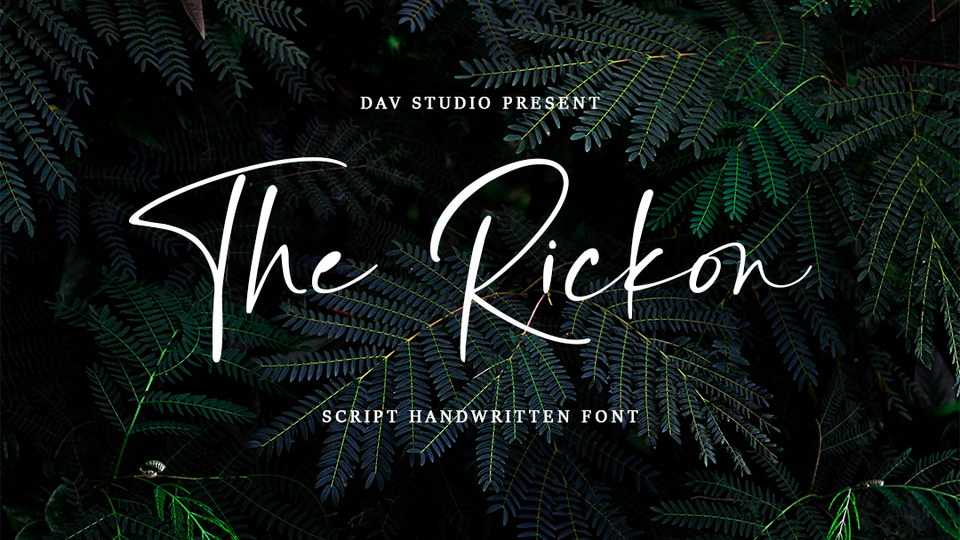 The Rickon Script Font › Fontesk