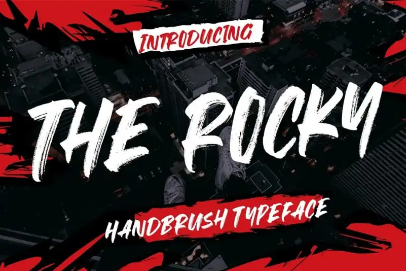 The Rocky Brush Font