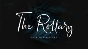 The Rottary Script Font › Fontesk