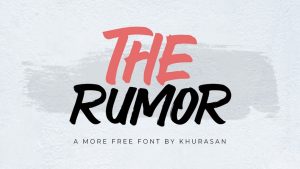 The Rumor Font › Fontesk