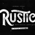 The Rustic Typeface - Fonte Grátis The Rustic Typeface