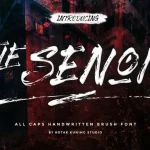 The Senom Brush Font