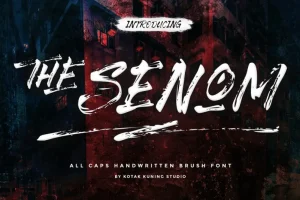 The Senom Brush Font