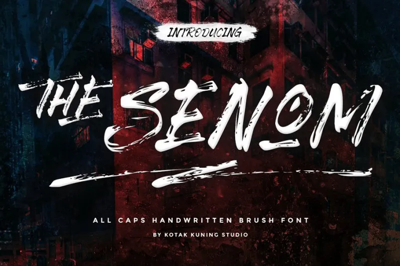 The Senom Brush Font