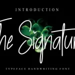 The Signature Handwritten Font