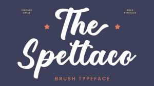 The Spettaco Script Font › Fontesk