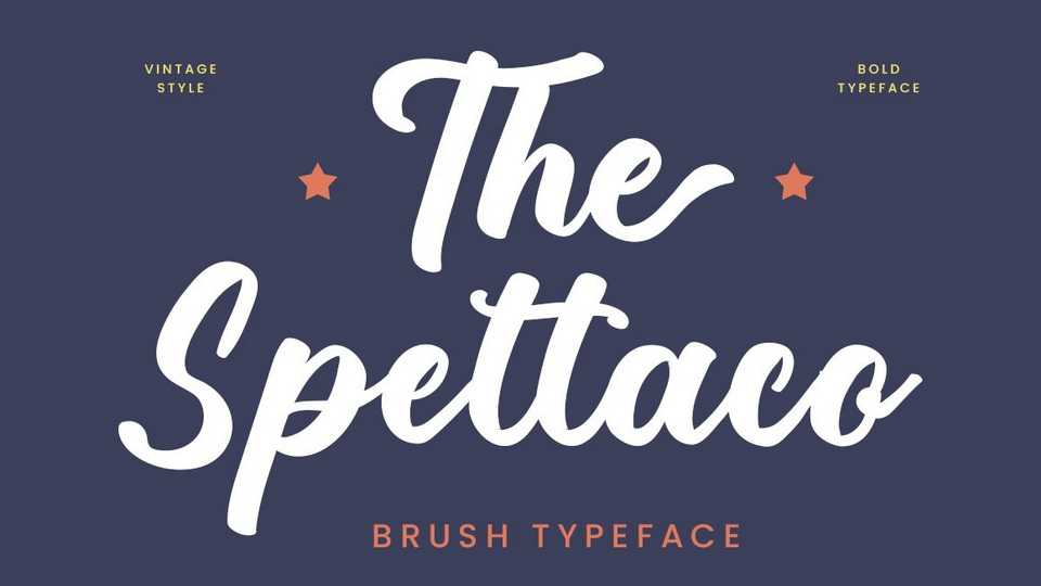 The Spettaco Script Font › Fontesk