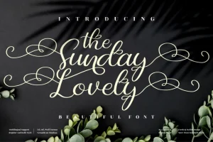 The Sunday Lovely Font