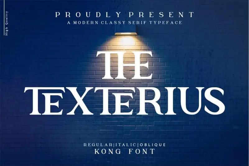 The Texterius Serif Font