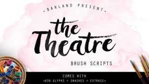 The Theatre Script Font › Fontesk