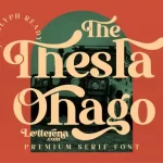 The Thesla Ohago Serif Font - Fonte Grátis The Thesla Ohago Serif Font
