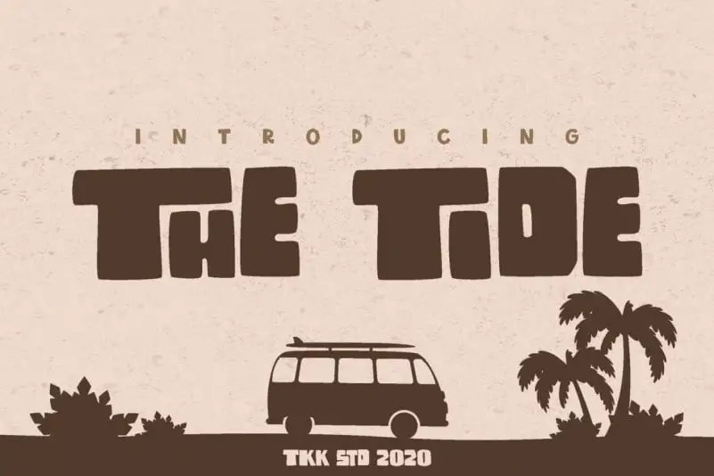 The Tide Display Font