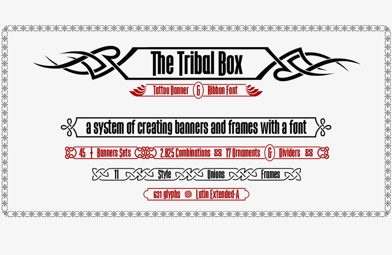 The Tribal Box Font