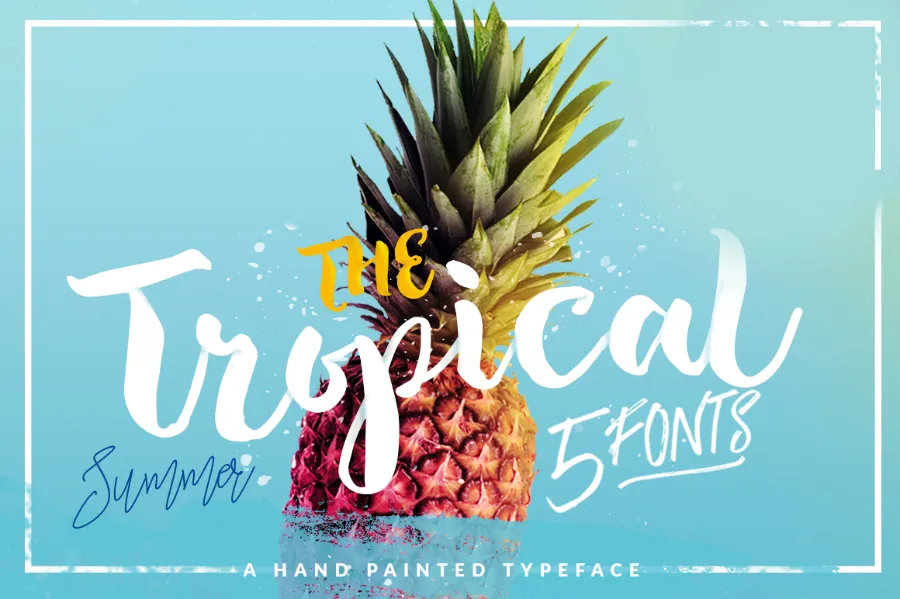 The Tropical Script Font