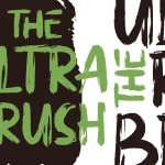 The Ultra Brush Font - Fonte Grátis The Ultra Brush Font