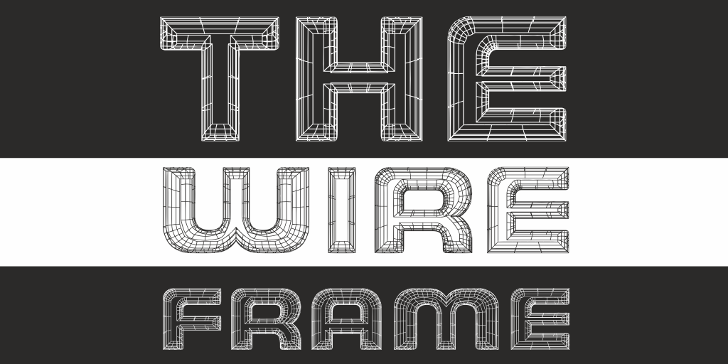 THE WIREFRAME Font