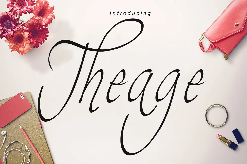 Theage Script Font