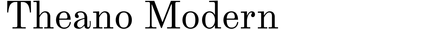 Theano Modern Font