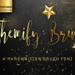 Themify Brush Font - Fonte Grátis Themify Brush Font