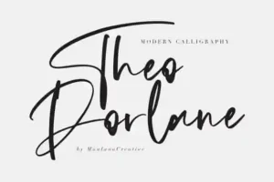 Theodorlane Calligraphy Font