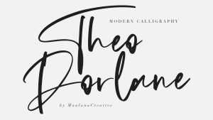 Theodorlane Font › Fontesk