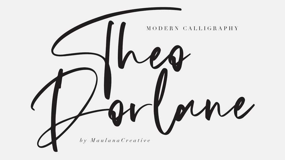 Theodorlane Font › Fontesk