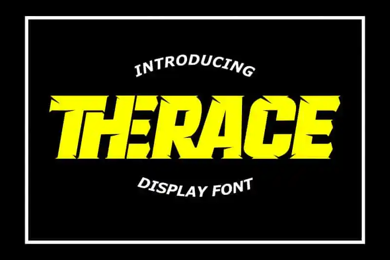 Therace Display Font