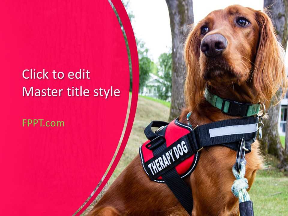 Therapy Dog PowerPoint Template
