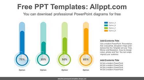 Thermometer Chart PowerPoint Diagram