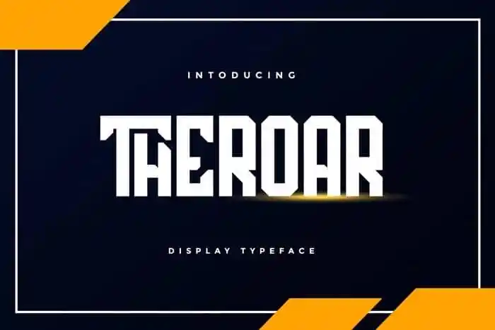 Theroar Display Font