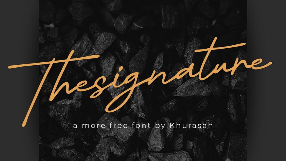 Thesignature Font › Fontesk
