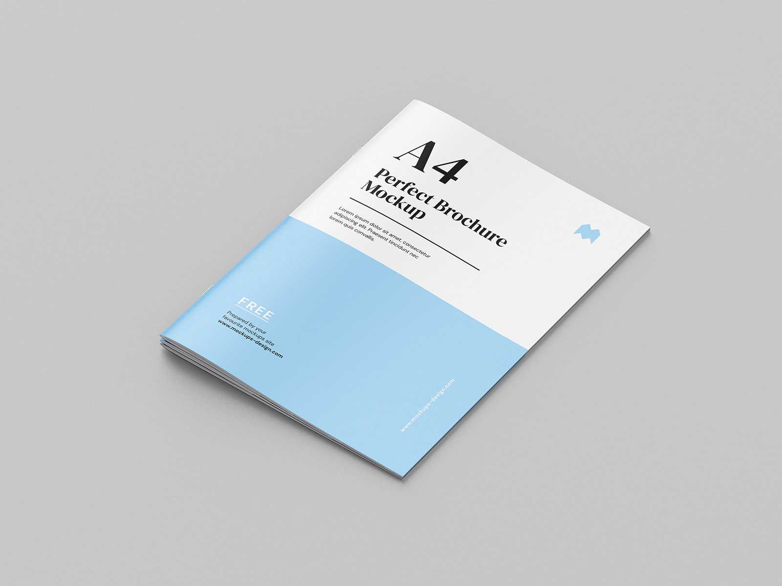 Thin A4 brochure mockup - Instant Download