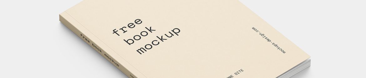 Thin book mockup