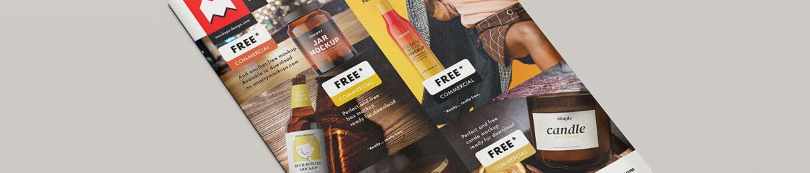 Thin magazine mockup - Instant Download