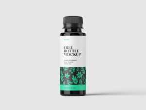 Thin plastic bottles mockup