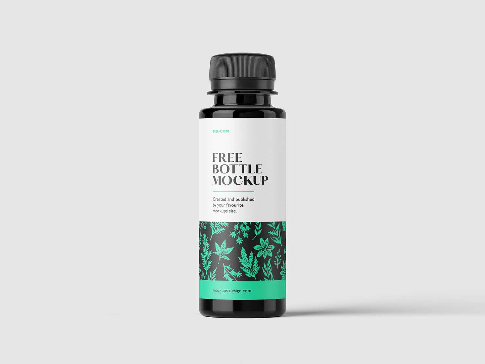 Thin plastic bottles mockup