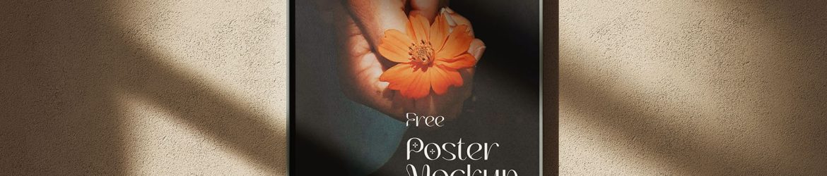 Thin poster frames on the wall mockup - Instant Download