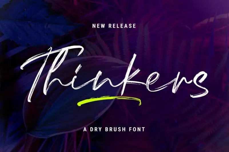Thinkers Brush Font