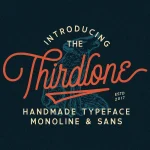 Thirdlone Handmande Font