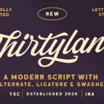 Thirtylane Font - Fonte Grátis Thirtylane Font