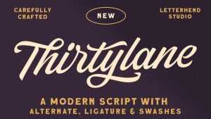 Thirtylane Script Font › Fontesk