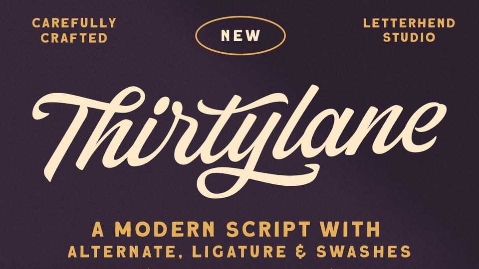 Thirtylane Script Font › Fontesk