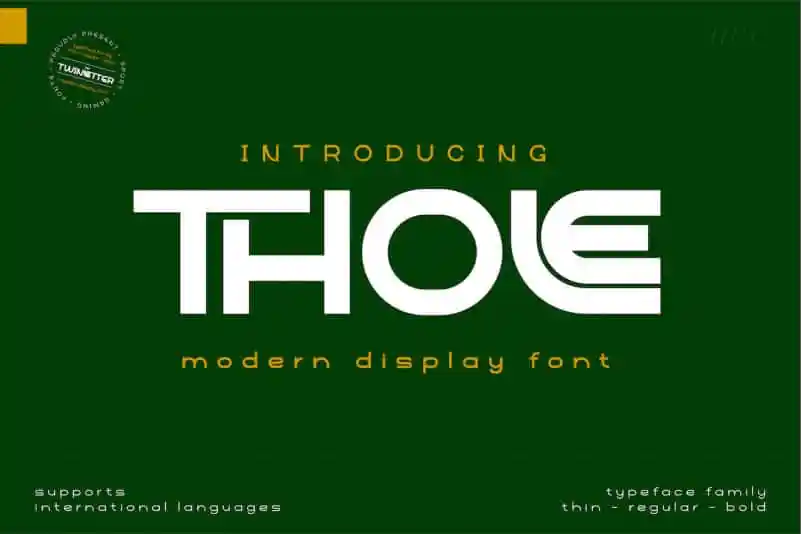 Thole Display Font