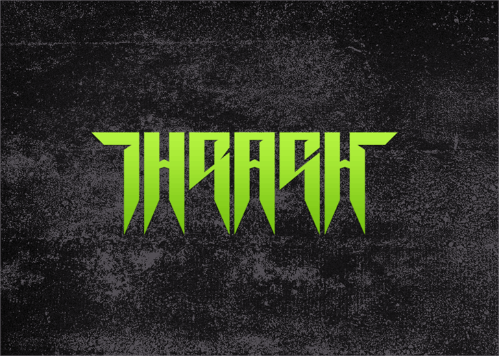 Thrash it Font